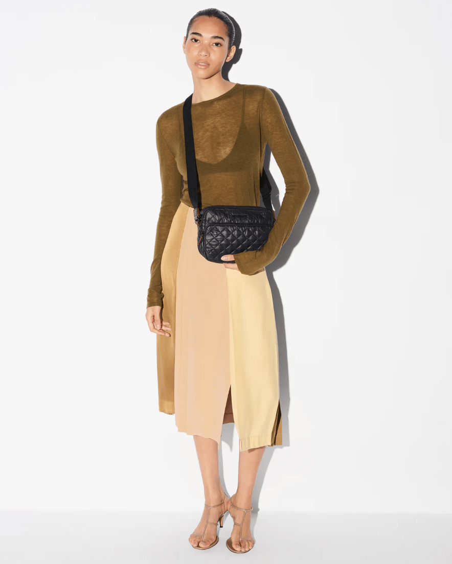 MZ Wallace METRO CAMERA SMALL CROSSBODY BLACK Handbags | Shop now at Main &amp; Taylor Shoes!