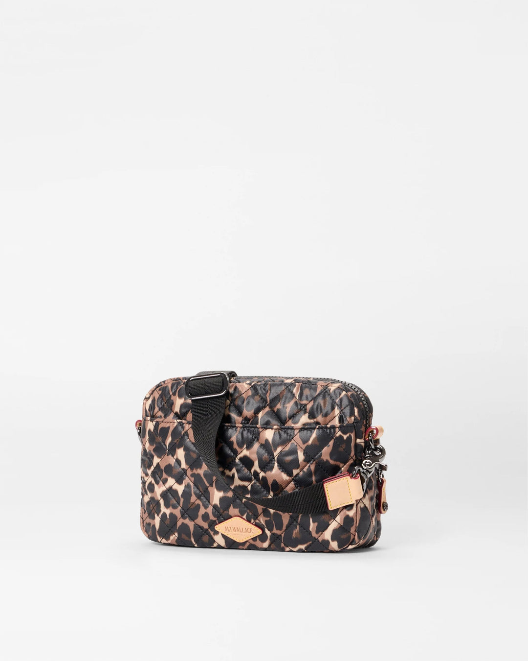 MZ WALLACE METRO CAMERA SMALL LEOPARD PRINT CROSSBODY HANDBAGS | Shop now at Main &amp; Taylor Shoes!