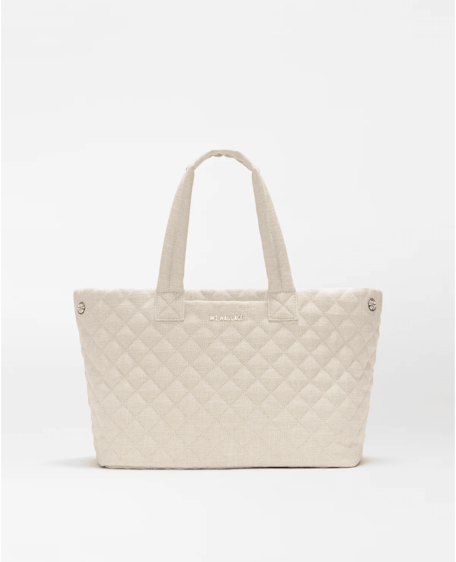 MZ Wallace METRO CITY MEDIUM TOTE SANDY LINEN Handbags | Shop now at Main &amp; Taylor Shoes!
