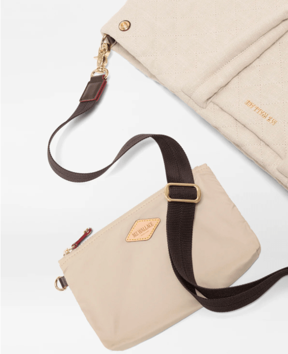 MZ Wallace METRO CITY MEDIUM TOTE SANDY LINEN Handbags | Shop now at Main &amp; Taylor Shoes!