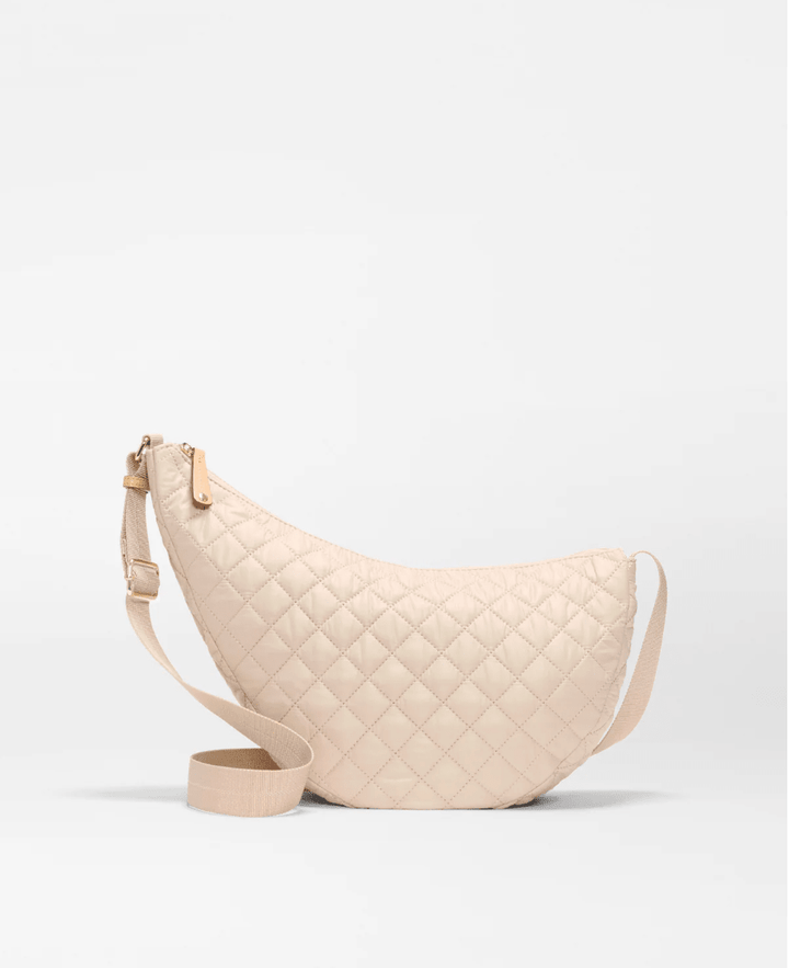 MZ Wallace METRO SMILE BUFF CROSSBODY Handbags | Shop now at Main &amp; Taylor Shoes!