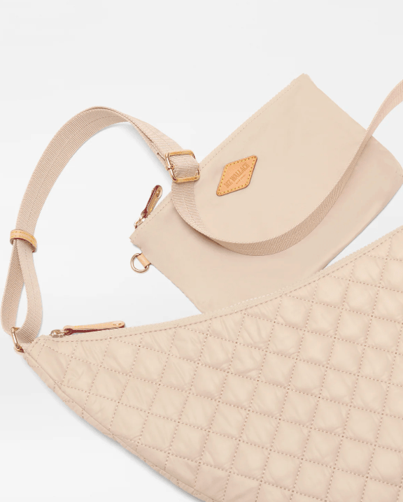 MZ Wallace METRO SMILE BUFF CROSSBODY Handbags | Shop now at Main &amp; Taylor Shoes!