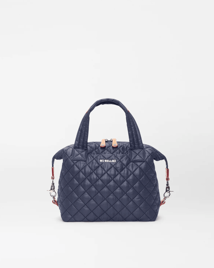 MZ Wallace SUTTON SMALL DELUXE NAVY TOTE Handbags | Shop now at Main &amp; Taylor Shoes!