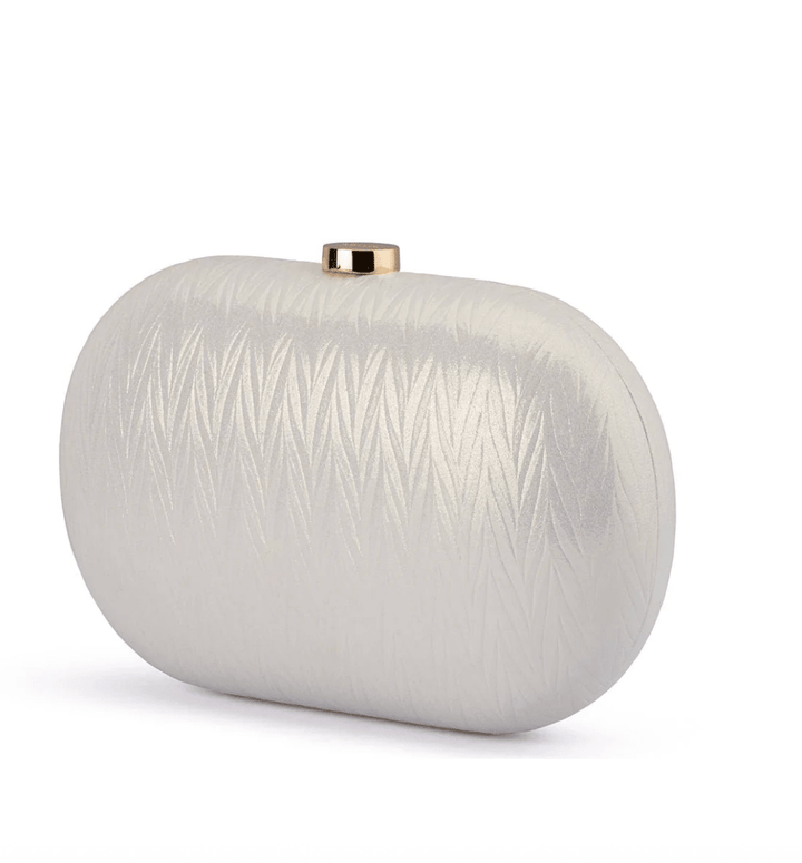 Olga Berg IZZA OVAL PEARL CLUTCH Handbags | Shop now at Main &amp; Taylor Shoes!