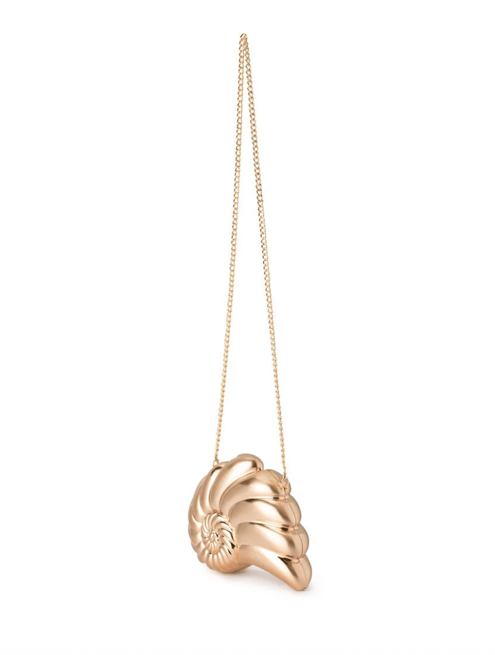 Olga Berg SHELLA HARD GOLD CLUTCH Handbags | Shop now at Main &amp; Taylor Shoes!
