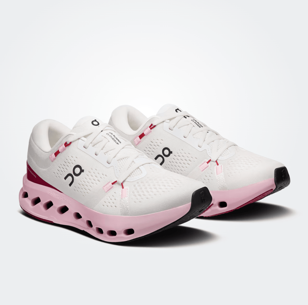 On Running CLOUD SURFER 2 WOMEN IVORY/PEONY SNEAKER Shoes | Shop now at Main & Taylor Shoes!