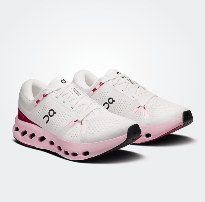 On Running CLOUD SURFER 2 WOMEN IVORY/PEONY SNEAKER Shoes | Shop now at Main &amp; Taylor Shoes!