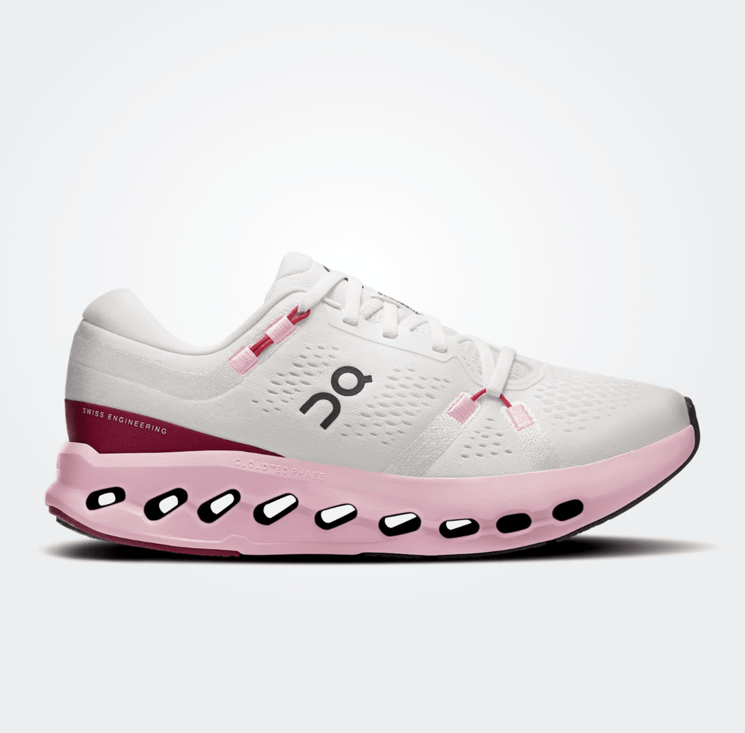On Running CLOUD SURFER 2 WOMEN IVORY/PEONY SNEAKER Shoes | Shop now at Main &amp; Taylor Shoes!