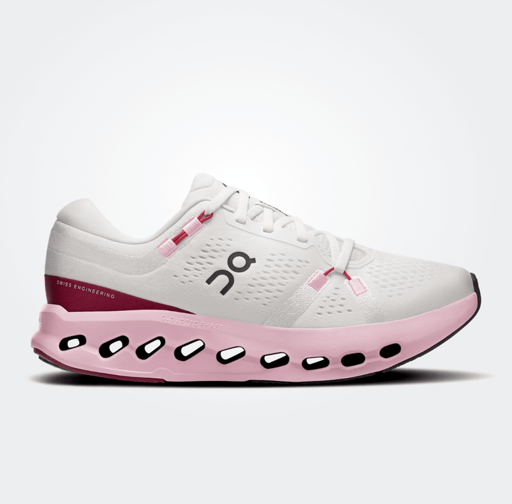 On Running CLOUD SURFER 2 WOMEN IVORY/PEONY SNEAKER Shoes | Shop now at Main &amp; Taylor Shoes!