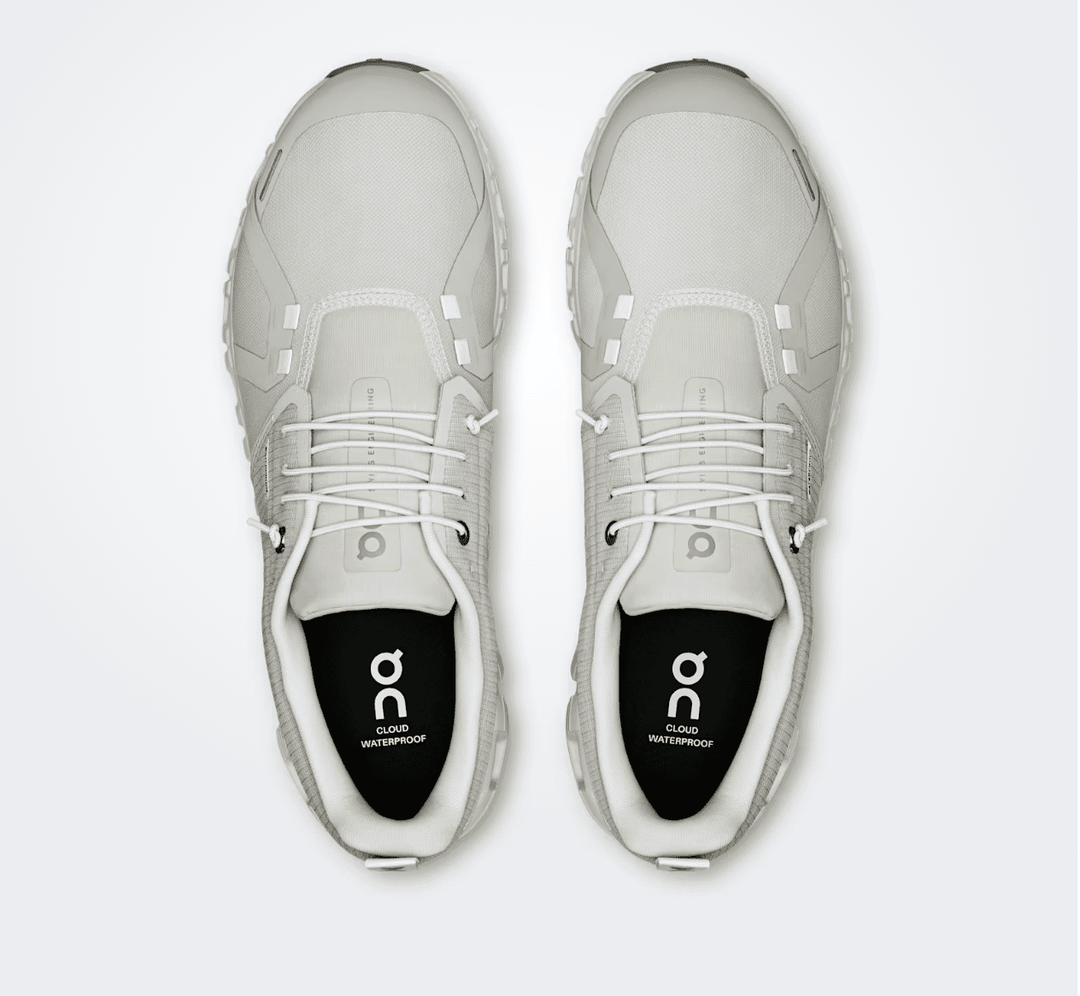 On Running CLOUD6 WATERPROOF MEN PELICAN/GHOST SNEAKER SHOES | Shop now at Main &amp; Taylor Shoes!