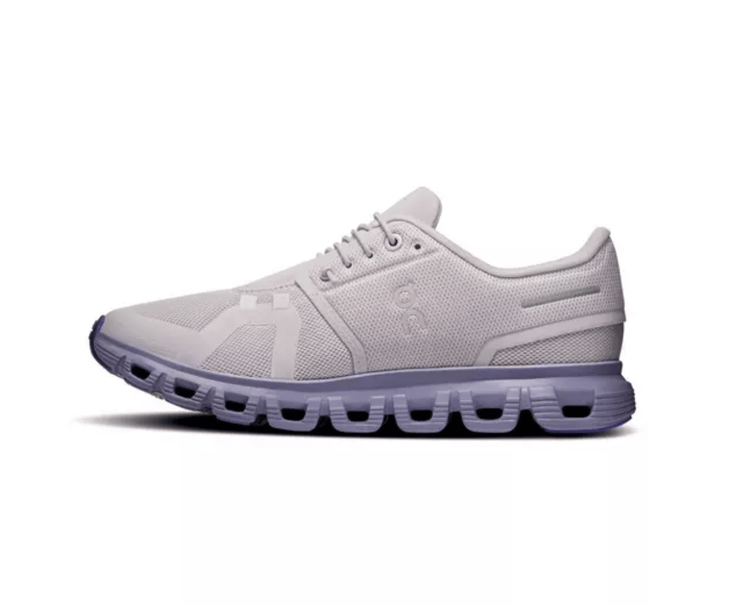 On Running CLOUD6 WOMEN ETHER/TYRIAN SNEAKER Shoes | Shop now at Main &amp; Taylor Shoes!