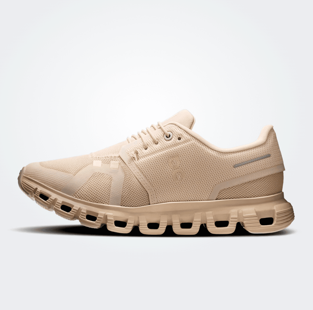 On Running CLOUD6 WOMEN SAND/SAND SNEAKER SHOES | Shop now at Main &amp; Taylor Shoes!