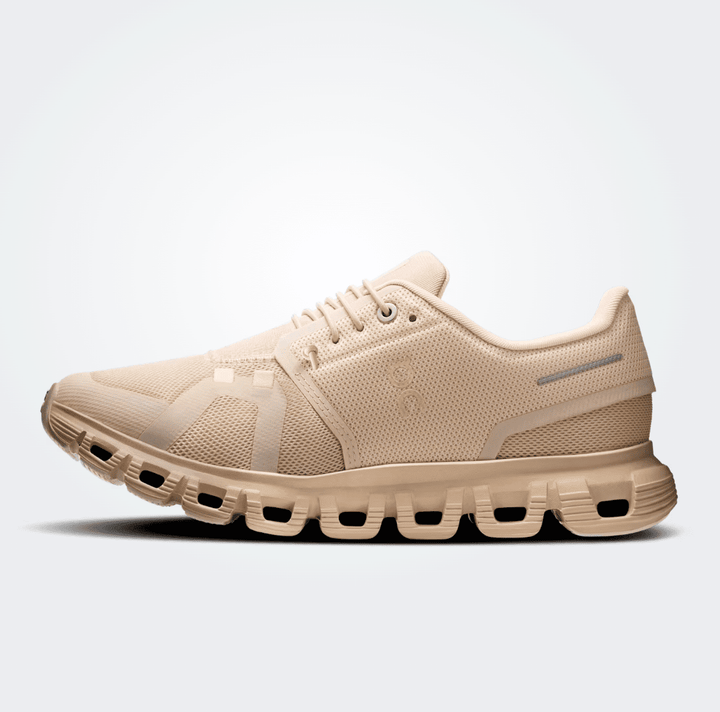 On Running CLOUD6 WOMEN SAND/SAND SNEAKER SHOES | Shop now at Main &amp; Taylor Shoes!