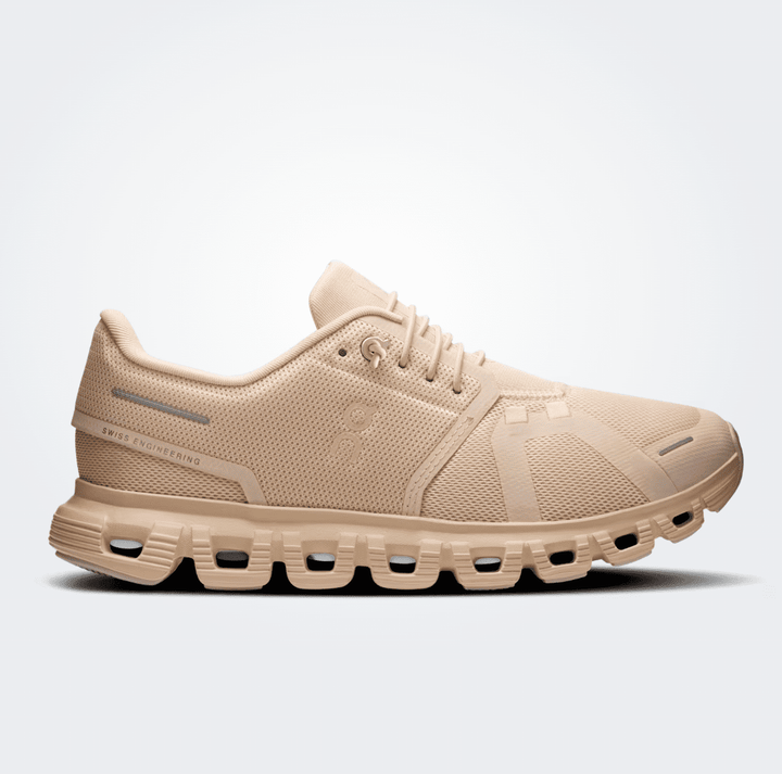 On Running CLOUD6 WOMEN SAND/SAND SNEAKER SHOES | Shop now at Main &amp; Taylor Shoes!
