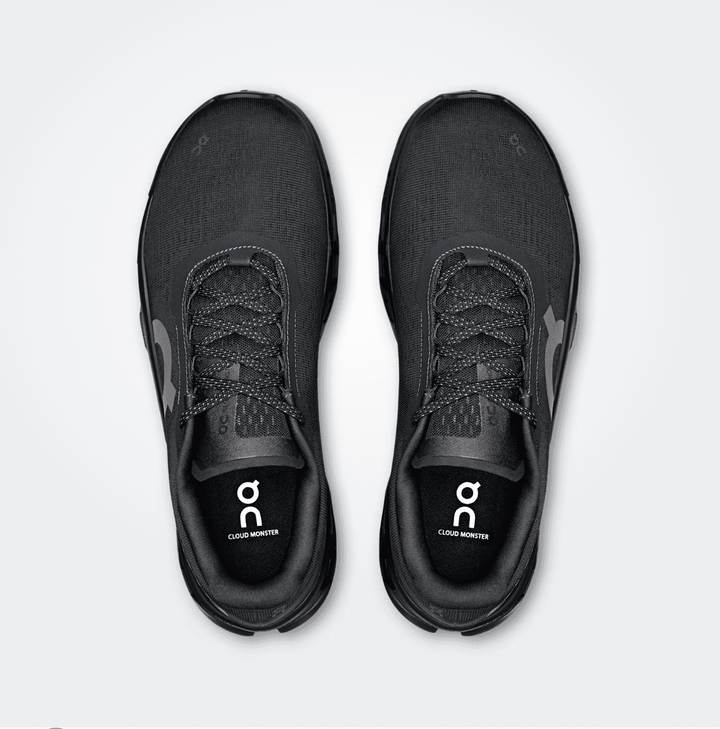 On Running CLOUDMONSTER1 MEN BLACK/BLACK SNEAKER SHOES | Shop now at Main &amp; Taylor Shoes!