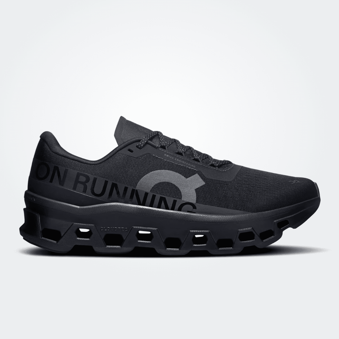 On Running CLOUDMONSTER1 MEN BLACK/BLACK SNEAKER SHOES | Shop now at Main &amp; Taylor Shoes!