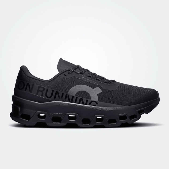 On Running CLOUDMONSTER1 MEN BLACK/BLACK SNEAKER SHOES | Shop now at Main &amp; Taylor Shoes!