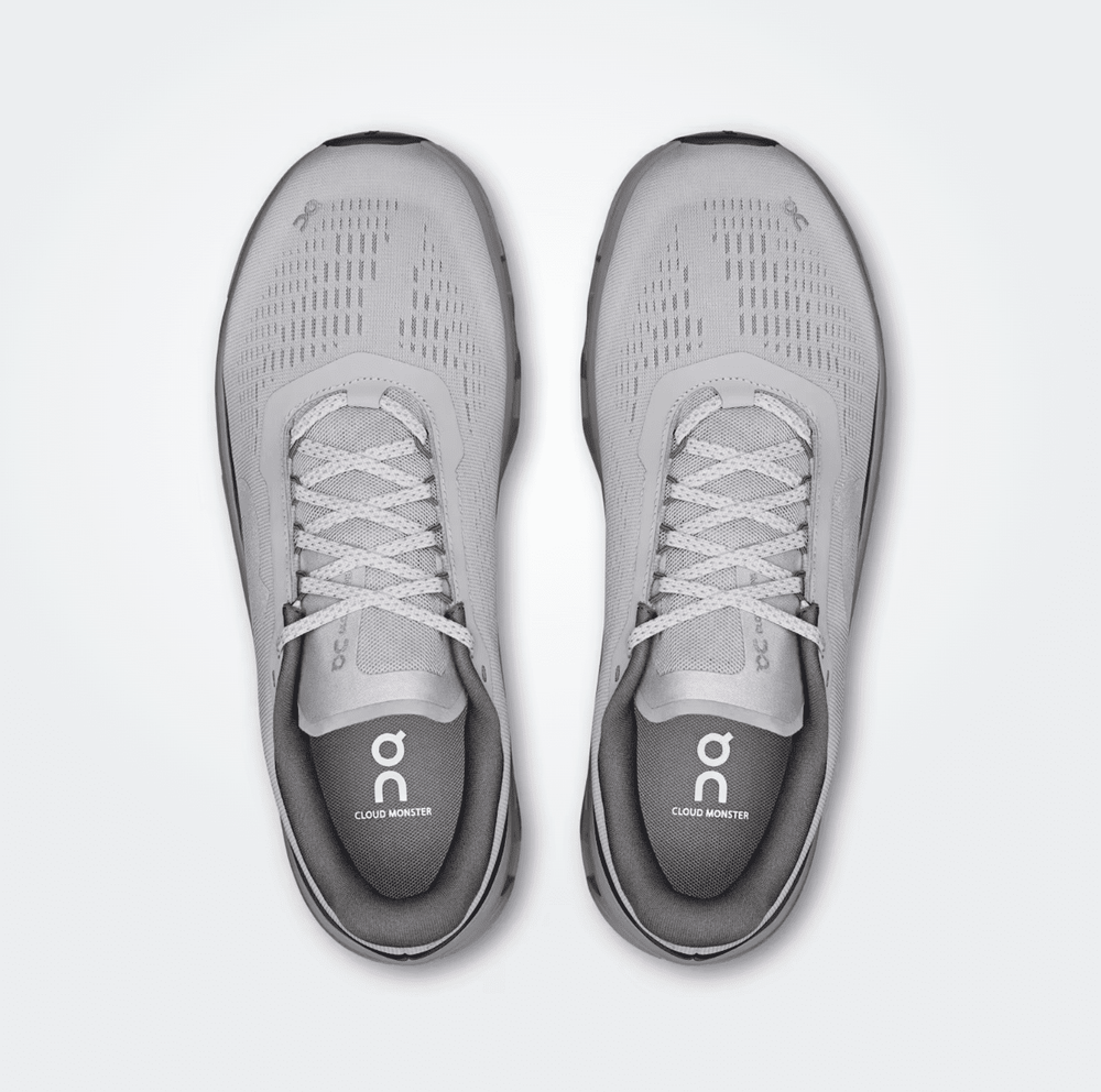 On Running CLOUDMONSTER1 MEN GLACIER/ALLOY SNEAKER SHOES | Shop now at Main & Taylor Shoes!