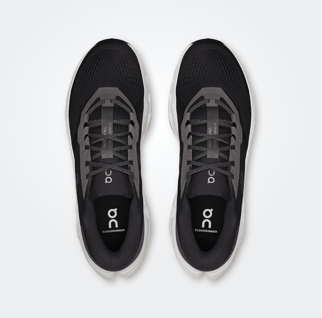 On Running CLOUDRUNNER 3 MEN BLACK/IVORY SNEAKER Shoes | Shop now at Main &amp; Taylor Shoes!