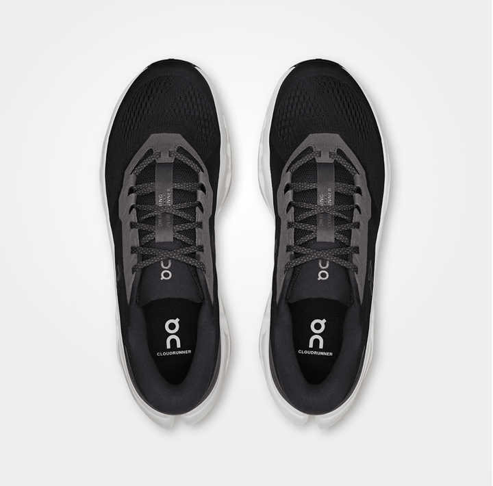 On Running CLOUDRUNNER 3 MEN BLACK/IVORY SNEAKER Shoes | Shop now at Main &amp; Taylor Shoes!