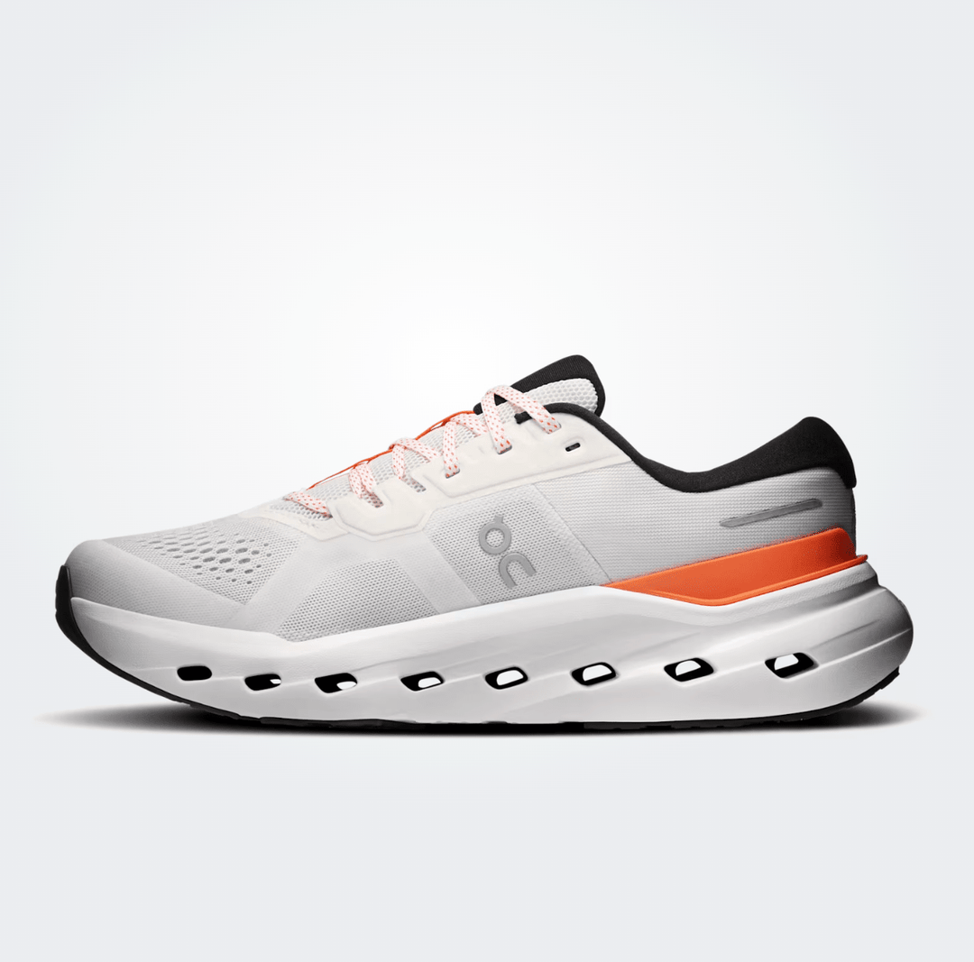On Running CLOUDRUNNER 3 MEN IVORY/FLAME SNEAKER SHOES | Shop now at Main &amp; Taylor Shoes!
