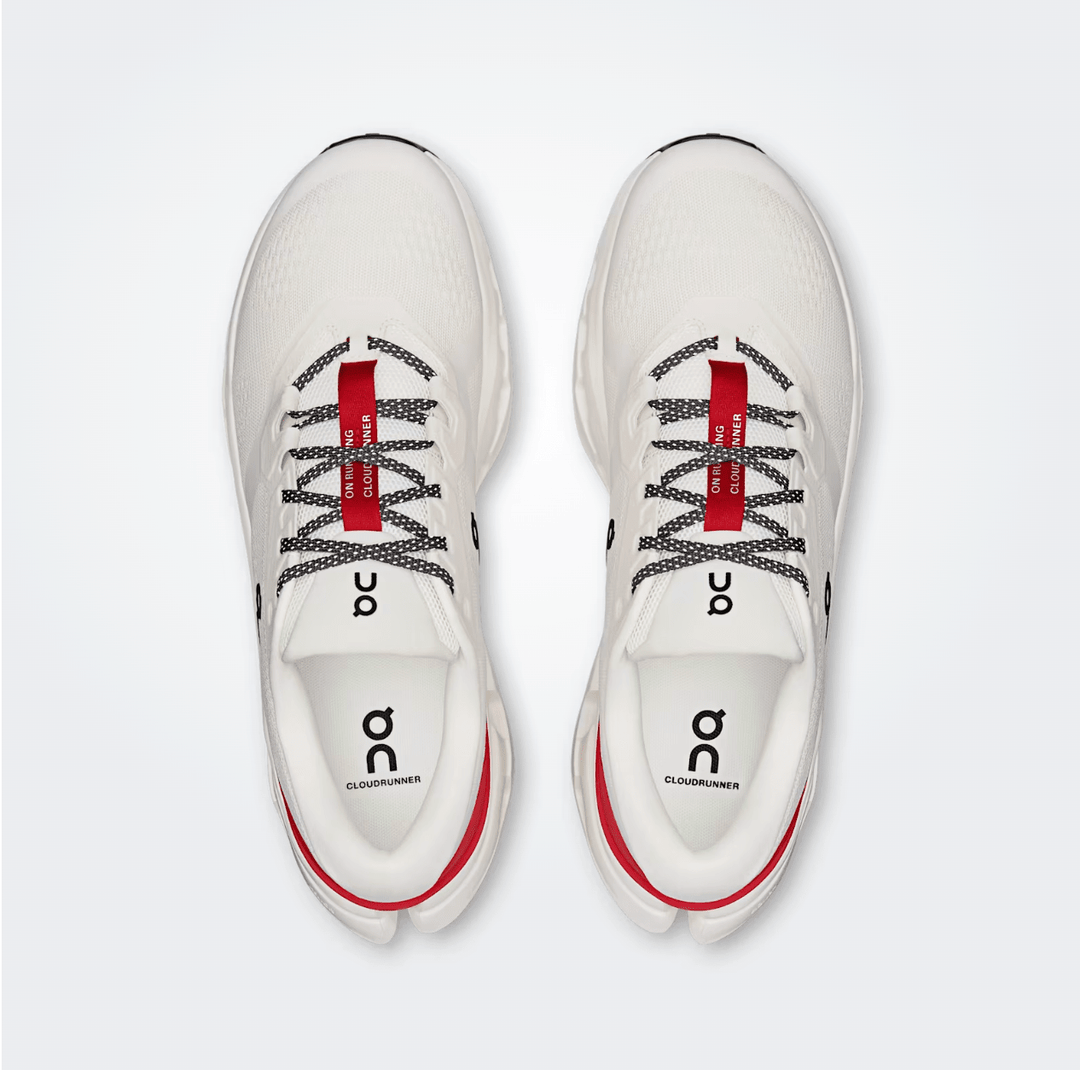 On Running CLOUDRUNNER 3 MEN IVORY/ROBIN SNEAKER Shoes | Shop now at Main &amp; Taylor Shoes!