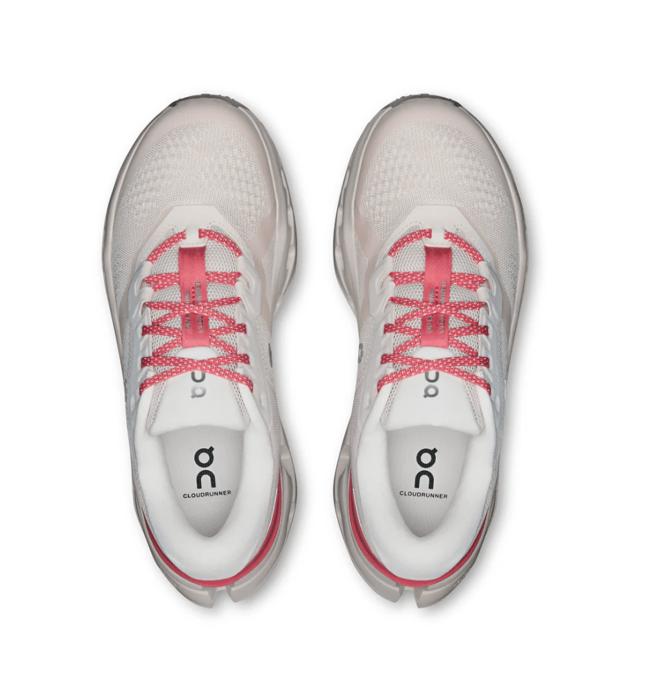 On Running CLOUDRUNNER 3 WOMEN OYSTER/CAMELLIA SNEAKER Shoes | Shop now at Main &amp; Taylor Shoes!