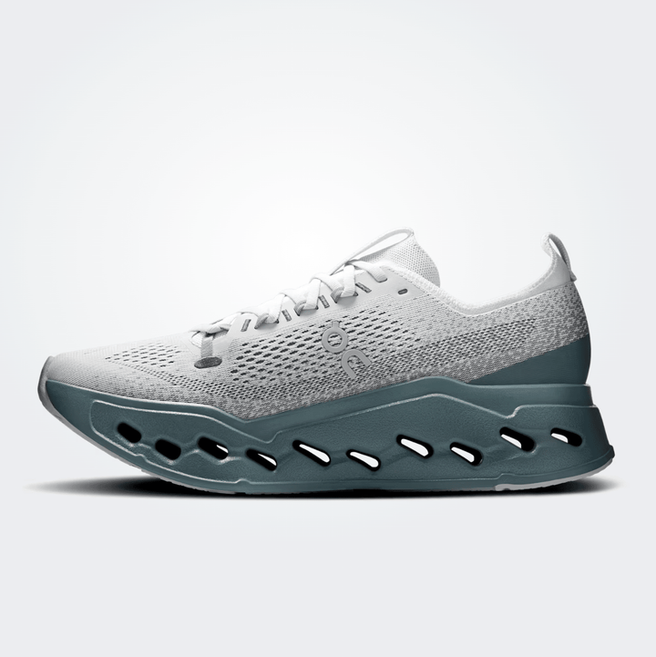 On Running CLOUDSURFER MAX MEN ICEBERG/OLIVE SNEAKER SHOES | Shop now at Main &amp; Taylor Shoes!
