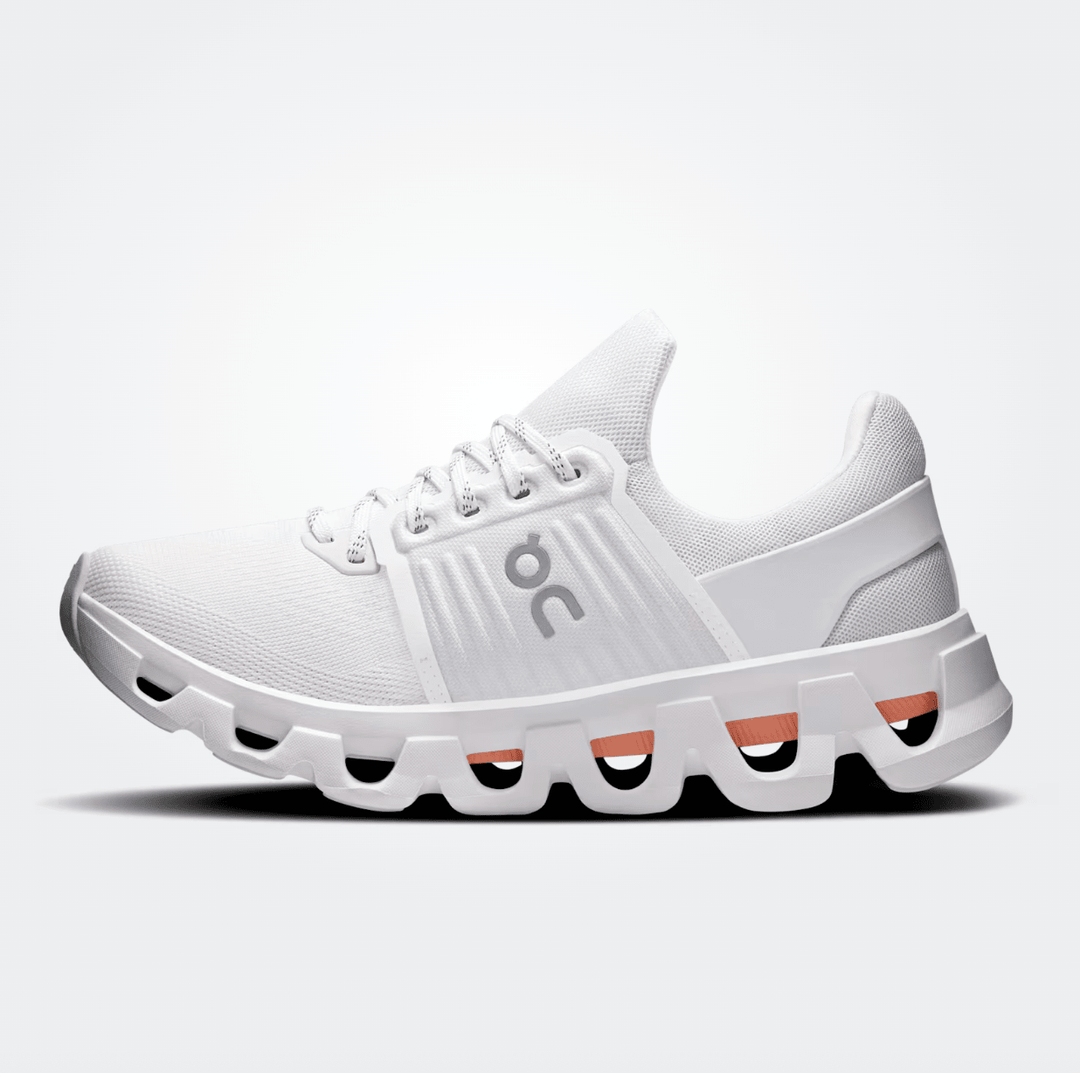 On Running CLOUDSWIFT 4 AD WOMEN WHITE/SUNSTONE SNEAKER Shoes | Shop now at Main &amp; Taylor Shoes!