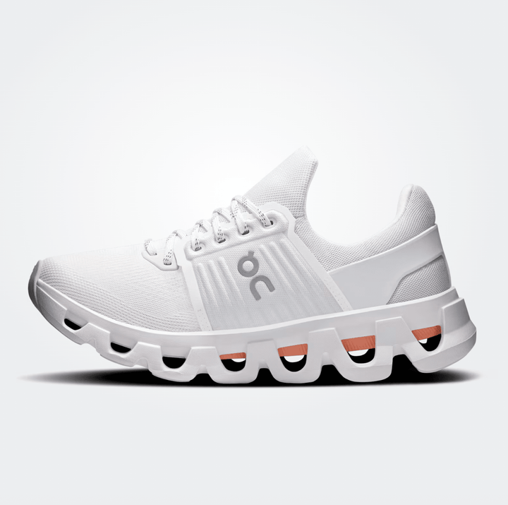 On Running CLOUDSWIFT 4 AD WOMEN WHITE/SUNSTONE SNEAKER Shoes | Shop now at Main &amp; Taylor Shoes!