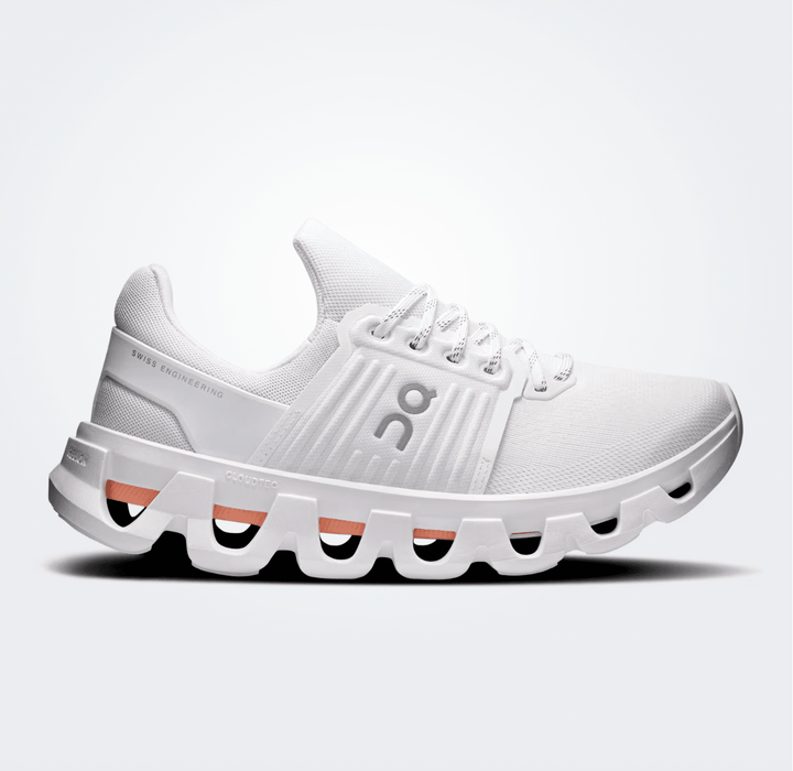 On Running CLOUDSWIFT 4 AD WOMEN WHITE/SUNSTONE SNEAKER Shoes | Shop now at Main &amp; Taylor Shoes!