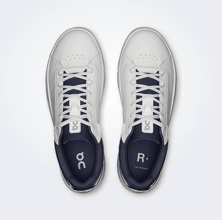 On Running ROGER ADVANTAGE MEN WHITE/MIDNIGHT SNEAKER Shoes | Shop now at Main &amp; Taylor Shoes!