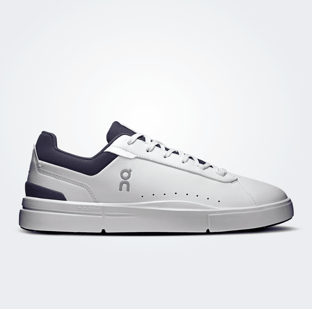 On Running ROGER ADVANTAGE MEN WHITE/MIDNIGHT SNEAKER Shoes | Shop now at Main & Taylor Shoes!