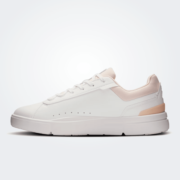 On Running ROGER ADVANTAGE WOMEN WHITE/ROSEHIP SNEAKER Shoes | Shop now at Main &amp; Taylor Shoes!