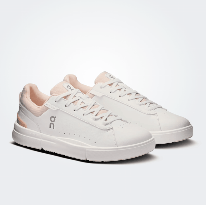 On Running ROGER ADVANTAGE WOMEN WHITE/ROSEHIP SNEAKER Shoes | Shop now at Main &amp; Taylor Shoes!