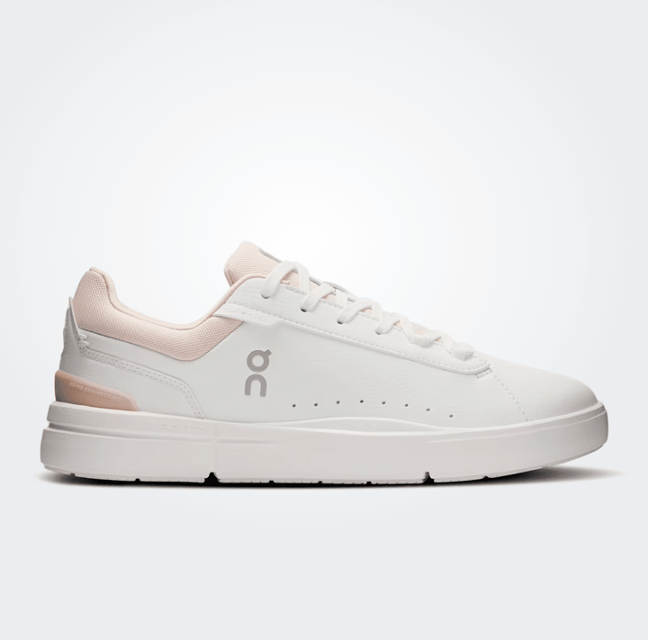 On Running ROGER ADVANTAGE WOMEN WHITE/ROSEHIP SNEAKER Shoes | Shop now at Main &amp; Taylor Shoes!