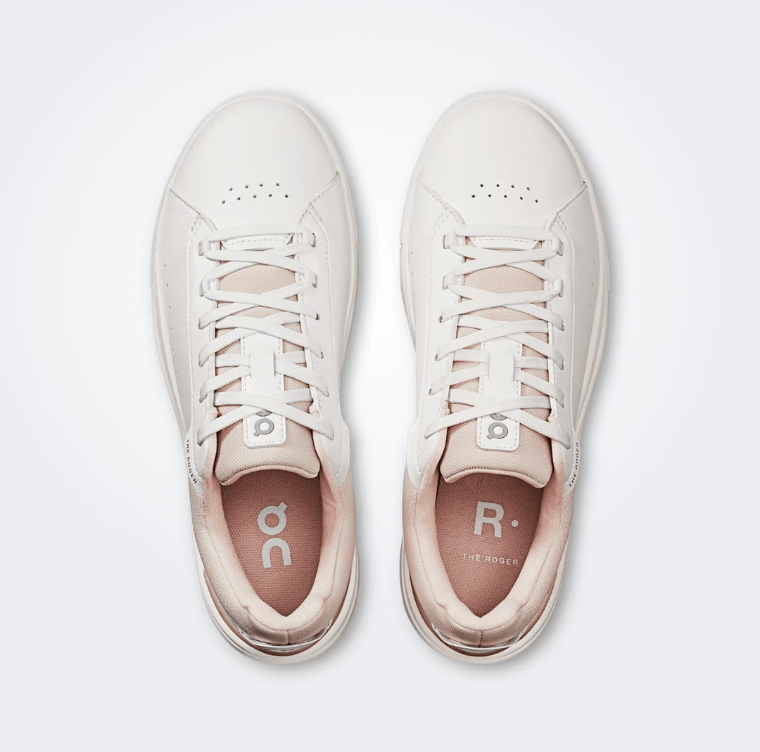 On Running ROGER ADVANTAGE WOMEN WHITE/ROSEHIP SNEAKER Shoes | Shop now at Main &amp; Taylor Shoes!