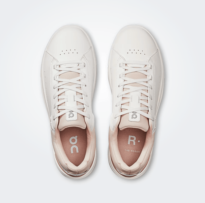 On Running ROGER ADVANTAGE WOMEN WHITE/ROSEHIP SNEAKER Shoes | Shop now at Main &amp; Taylor Shoes!