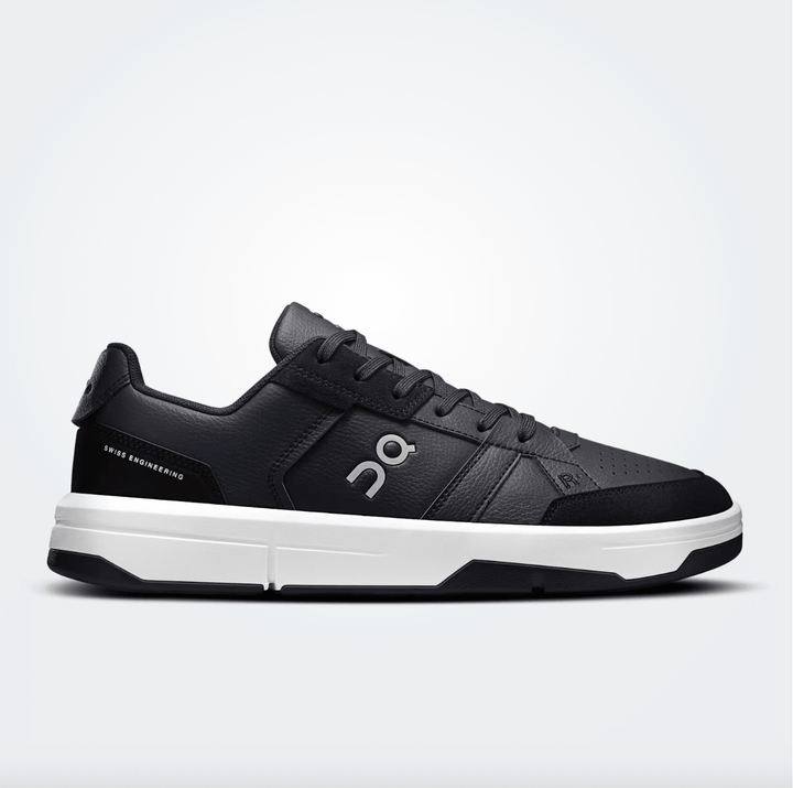 On Running ROGER CLUBHOUSE MEN BLACK/WHITE SNEAKER Shoes | Shop now at Main &amp; Taylor Shoes!