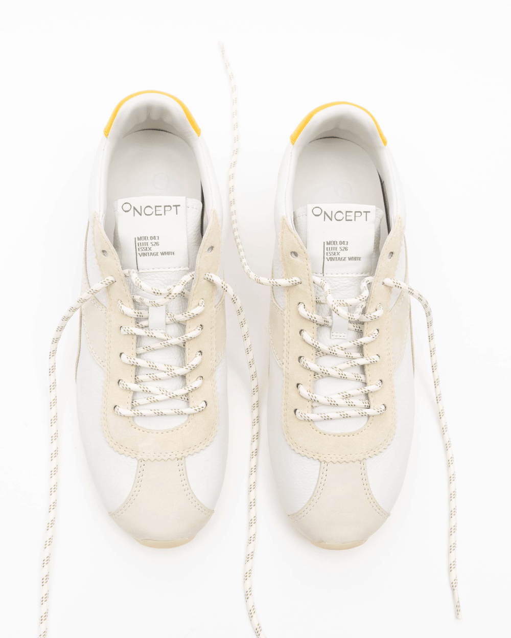Oncept ESSEX VINTAGE WHITE SNEAKER Shoes | Shop now at Main & Taylor Shoes!