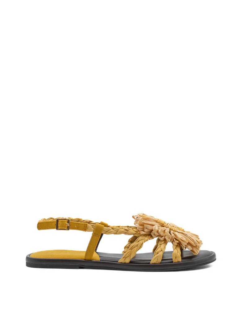 PALOMITAS ALICIA NATURAL RAFFIA SANDAL Shoes | Shop now at Main & Taylor Shoes!