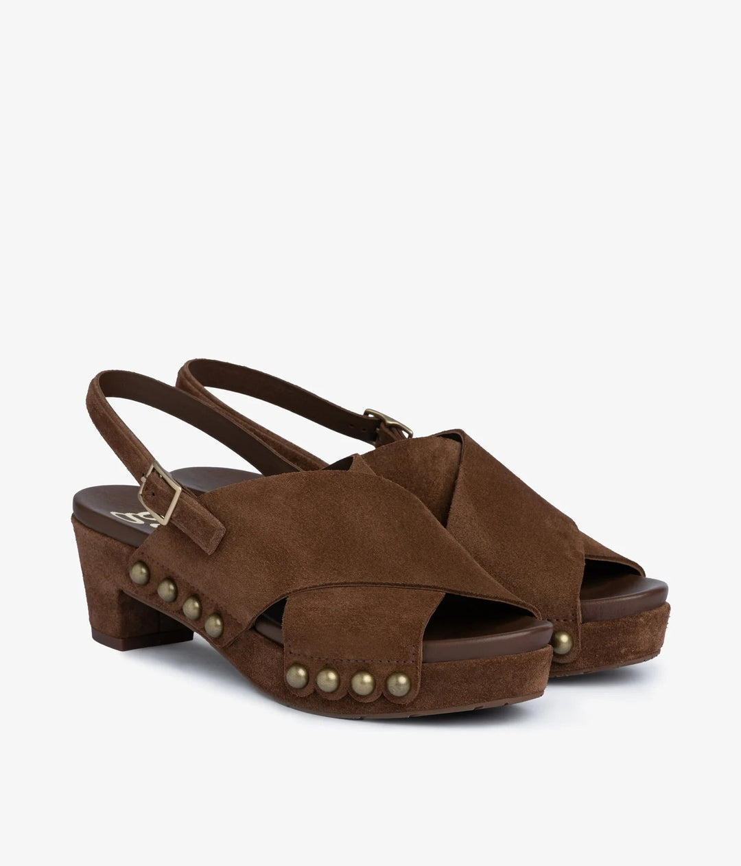 PEDRO GARCIA NEKANE CHESTNUT SUEDE CLOG Shoes | Shop now at Main & Taylor Shoes!