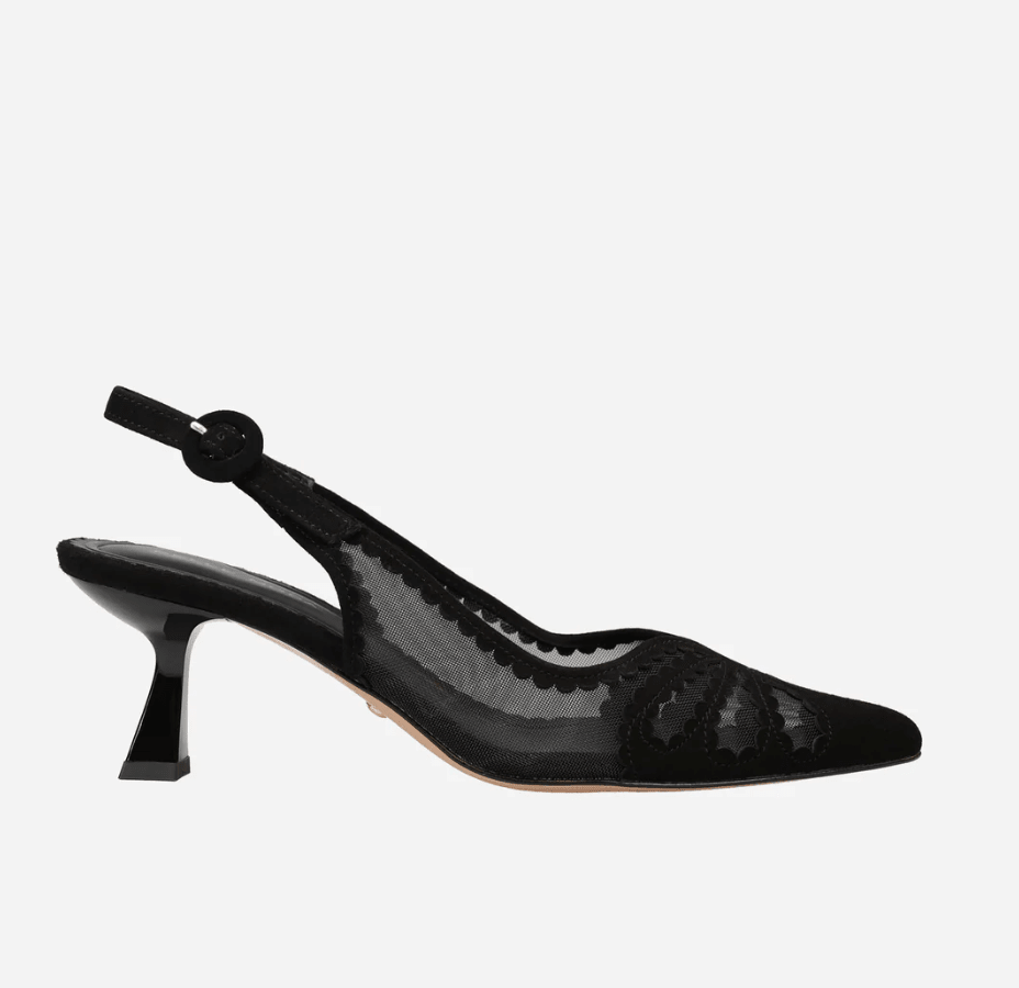 Pelle Moda JACIE BLACK MESH HEEL Shoes | Shop now at Main &amp; Taylor Shoes!