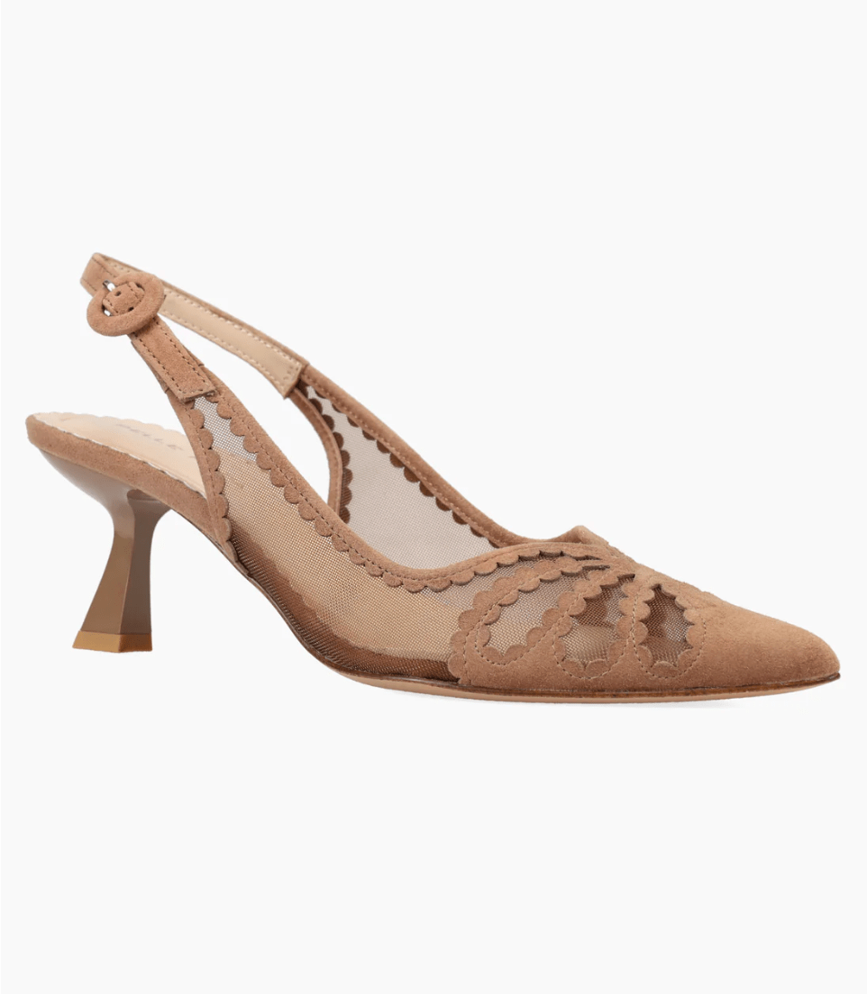 Pelle Moda JACIE TAUPE MESH HEEL Shoes | Shop now at Main &amp; Taylor Shoes!