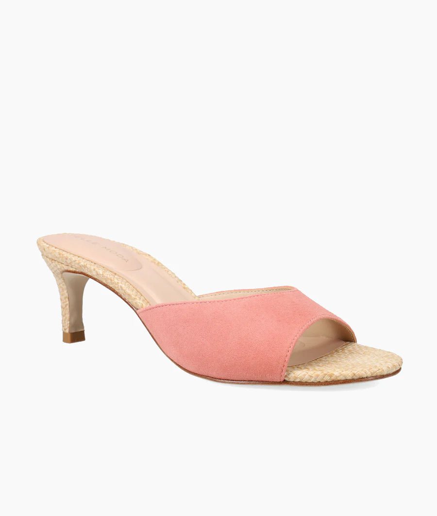 Pelle Moda UNIA 4 ROSE SUEDE HEEL Shoes | Shop now at Main & Taylor Shoes!