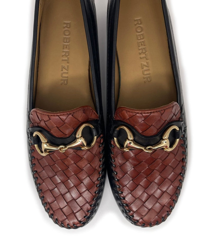 ROBERT ZUR PERLATA BLACK/LUGGAGE Shoes | Shop now at Main &amp; Taylor Shoes!