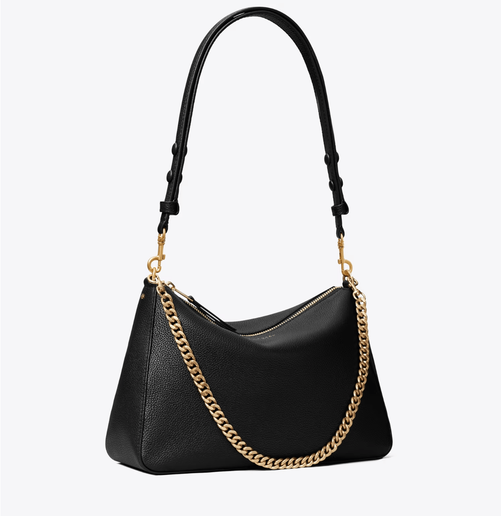 TORY BURCH HANDBAGS PERRY SHOULDER BAG BLACK HANDBAGS | Shop now at Main & Taylor Shoes!