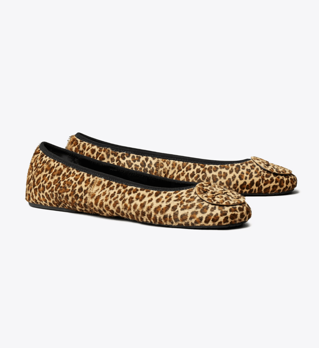 TORY BURCH REVA TRAVEL BALLET LEOPARD Shoes | Shop now at Main &amp; Taylor Shoes!