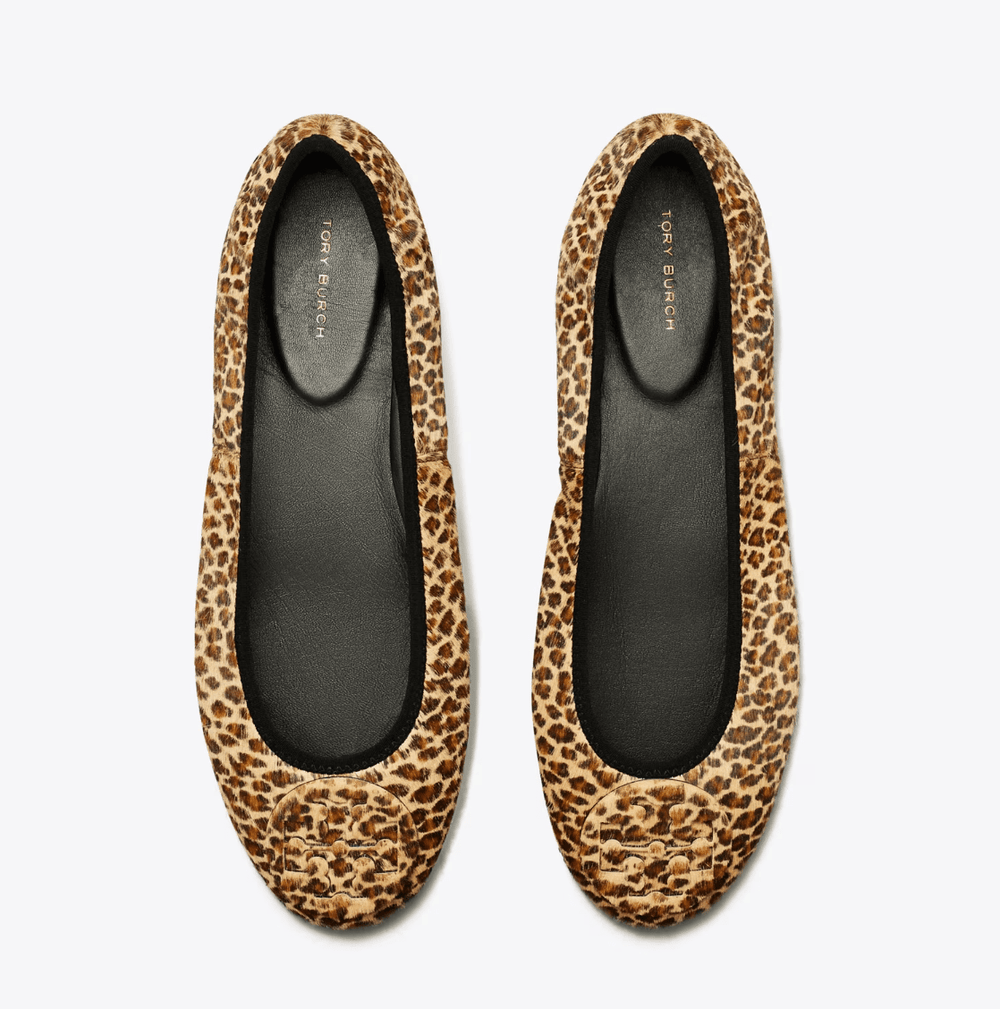 TORY BURCH REVA TRAVEL BALLET LEOPARD Shoes | Shop now at Main & Taylor Shoes!