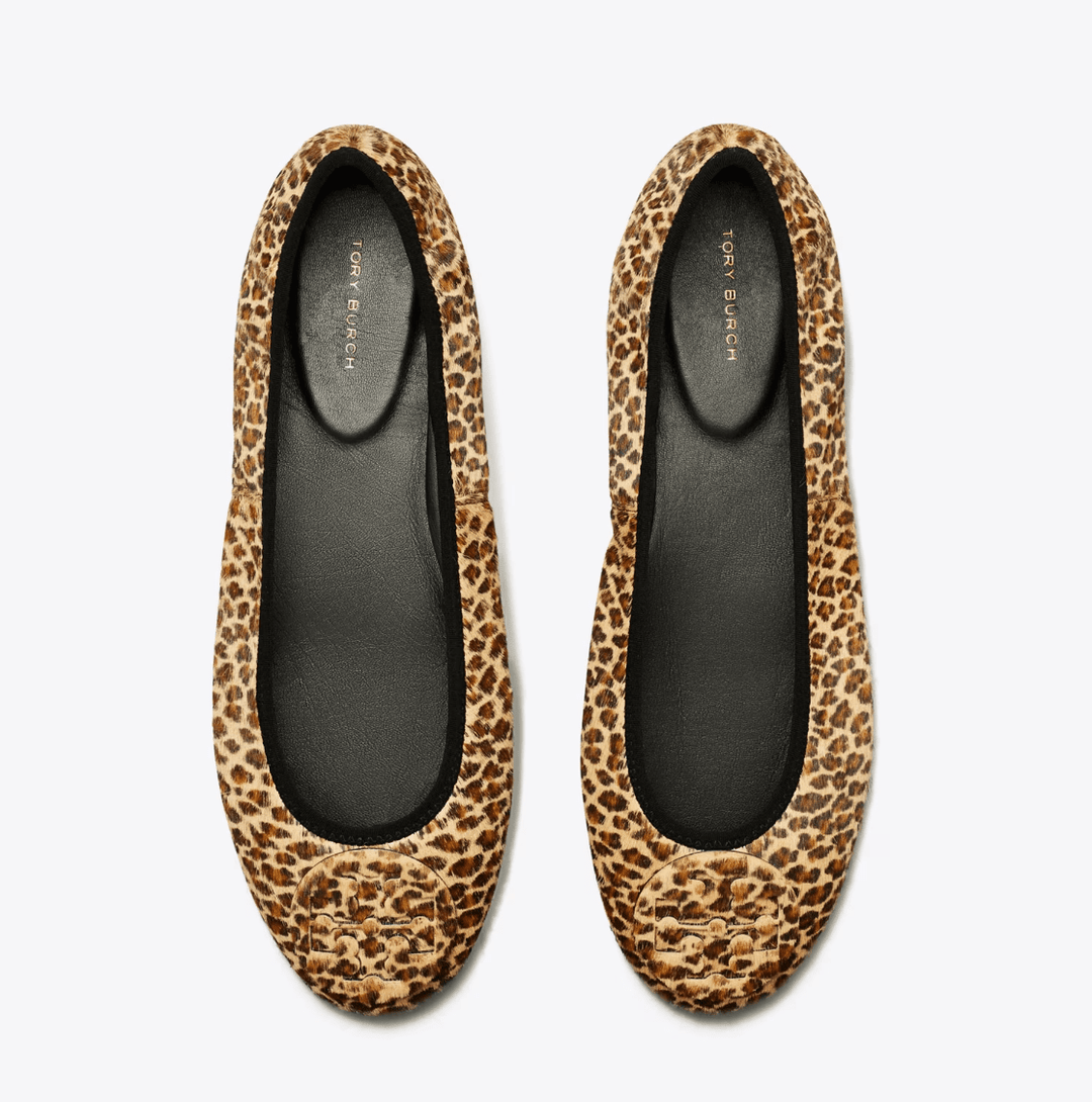 TORY BURCH REVA TRAVEL BALLET LEOPARD Shoes | Shop now at Main &amp; Taylor Shoes!